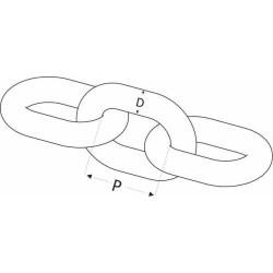 Grandinė G10 8mm 2610008