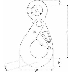 Apsauginis kabliukas su akimi G10 2645008