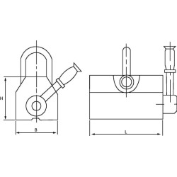 Krovinio kėlimo magnetas 600 kg CPLM6