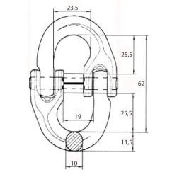 C formos jungties jungtis 8 mm WA59