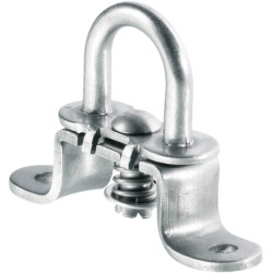 Pasukamas kablys ovalioms kilpelėms 42x22 mm, skylių atstumas: 51 mm, nerūdijantis plienas PL10116