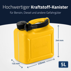 5 l geltonas Jerry kanistras JK811330
