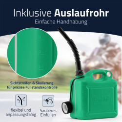 5 l žalias Jerry kanistras JK811350