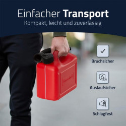 Jerry kanistras 5 l raudonas JK811320