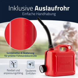 Jerry kanistras 5 l raudonas JK811320