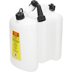 Kombinuotas bakas 6+3 l, baltas, 51709018