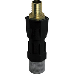 Kojinis vožtuvas su nerūdijančio plieno filtru ir 3/4" žarnos antgaliu, Piusi F00612000