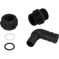 Žarnos antgalis 19 mm, 1 colio išorinis BSP sriegis 90° F15485000