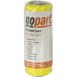 PP plytų virvelė 1,5 mm geltona 50 m 200030GP