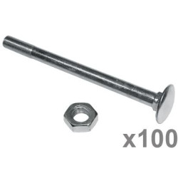 Varžtas su sriegiu DIN603 M8x120 (x100) VLG2350