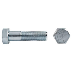 Pusiau sriegiuotas varžtas su smulkiu 1,25 sriegiu, cinkuotas, 10.9 klasės, 12 x 1,25 x 120 024112A120