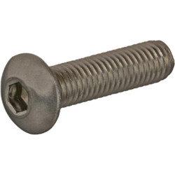 Plokščias apvalus šešiakampis varžtas M5x20 N.S.-A2 ISO7380520RVSP050