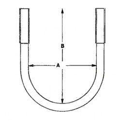 U formos laikiklis 64x81mm M8 1160300064