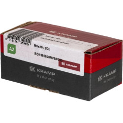 Plokščias apvalus šešiakampis varžtas M5x20 N.S.-A2 ISO7380520RVSP050