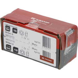 Šešiakampė fiksavimo veržlė DIN985 M10x1.00, cinkuotas plienas, 10 klasė, Kramp 98510110