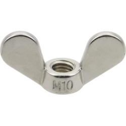Sparnuota veržlė M10, nerūdijančio plieno A2 DIN 31510RVSDINP010