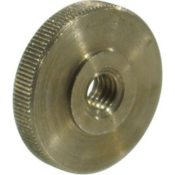 Plokščia rievėta veržlė M6 juoda 4676B