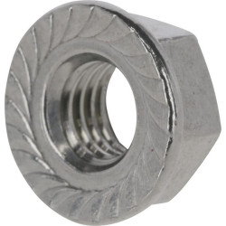 Šešiakampė flanšo veržlė DIN6923 M6 nerūdijantis plienas A2 Kramp 69236RVS