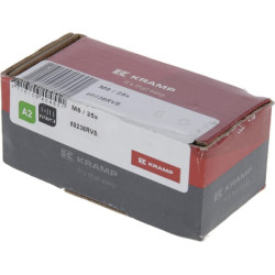 Šešiakampė flanšo veržlė DIN6923 M6 nerūdijantis plienas A2 Kramp 69236RVS