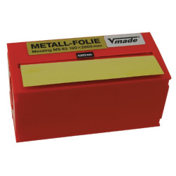 Žalvarinė folija 2500x150x0,050 mm LK25001500050