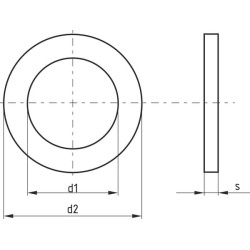 Plokščias diskas, 45 x 56 x 0,5 mm 8112419917