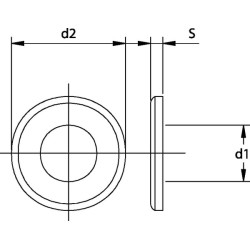 Poveržlė M16x30x4mm, cinkuota plieninė, DIN 6916 Kramp 691616RC