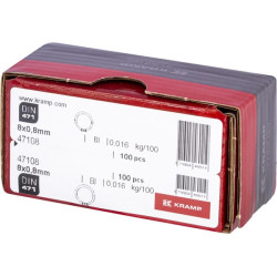Išorinis fiksavimo žiedas 8x0,8 mm DIN471, plienas Kramp 47108