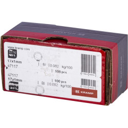 Išorinis fiksavimo žiedas 17x1mm DIN471 plienas Kramp 47117