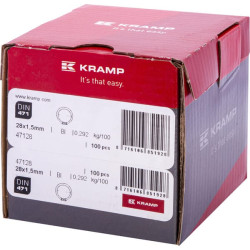 Išorinis fiksavimo žiedas 28x1,5 mm DIN471, plienas Kramp 47128