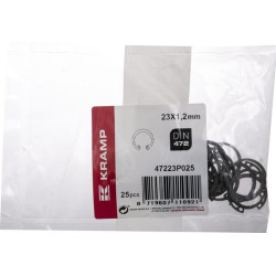 Vidinis žiedas 23x1,2 mm DIN472, plienas Kramp 47223P025