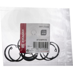 Vidinis žiedas 38x1,5 mm DIN472, plienas Kramp 47238P010