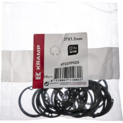 Vidinis žiedas 37x1,5 mm DIN472, plienas Kramp 47237P025