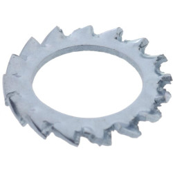 Dantyta fiksavimo poveržlė M12x20.5x1mm, cinkuotas plienas, DIN 6798 Kramp 6798A12