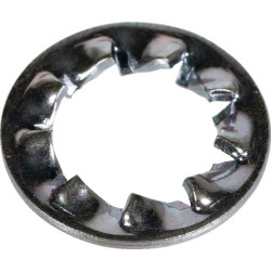 Dantyta fiksavimo poveržlė M6x11x0,7 mm, cinkuotas plienas, DIN 6798 Kramp 6798J6