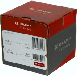 Sraigtas su kilpele 4x25mm apvalia galvute, Kramp SG2512E