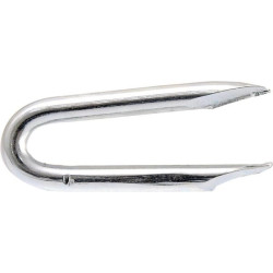 Dvigubo kampo kabės, cinkuotos, 2,5 x 25 mm 1545182525