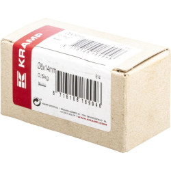 Kniedės po 0,5 kg pakuotėje 6x14 614V