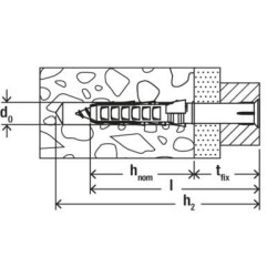 Rėmo tvirtinimo detalės SXR 8x80 50 vnt. 503000