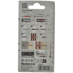 Kamštis Duopower 12x60 S 2vnt. 537665