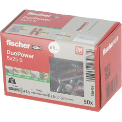 Kamštis Duopower 5x25 S 50 vnt. 535458