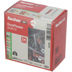 Kamštis Duopower 6x30 S 50 vnt. 535459