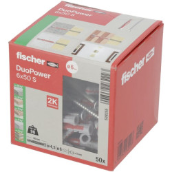 Kištukas Duopower 6x50 S dėžutė 50 vnt. 538255