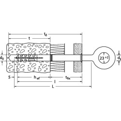 Pastolių kilpinis varžtas GS12x120 25x 80926