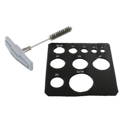 Apvalus plieninis šepetys Ø 10 skylei FISBS10