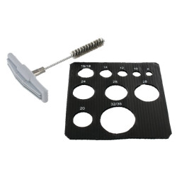 Apvalus plieninis šepetys Ø 12 skylei FISBS12