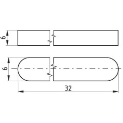 Plunksninis raktas 6x6x32 68856632