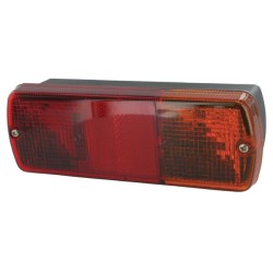 Case - IH CX100 900400LB galinis žibintas stačiakampis, 12/24V, gintaras/raudonas, užsukamas, 186x66x55mm, Britax