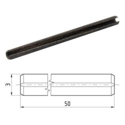 Ritininis kaištis 3x50 mm 1481350