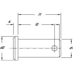 Šašinės smeigės kaištis 12x35mm GAP12