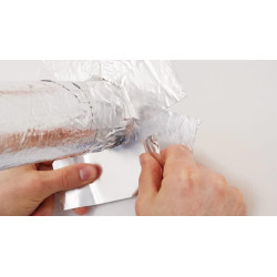 Aliuminio juosta, prisitaikanti prie popierinio įdėklo, 50 m x 100 mm Tesa® T606320000300